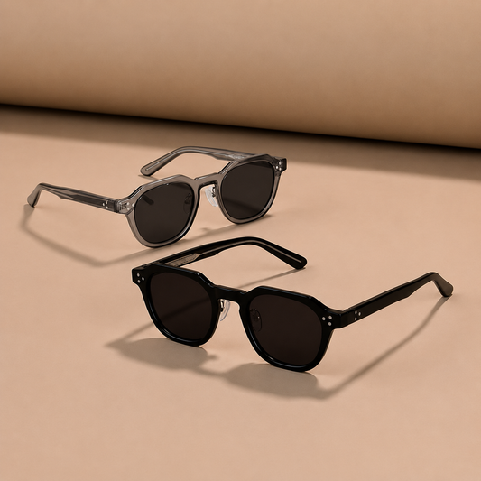 Lunettes Carrées Acétate — Homme
